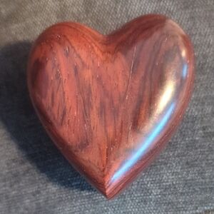 Wooden Heart-Shaped Trinket Box, Perfect For Engagement Ring!